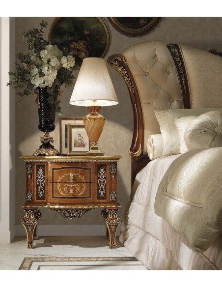 Queen and King Sized Beds Golden Angel Bedroom Set from our Venetian modern classic collection 7064