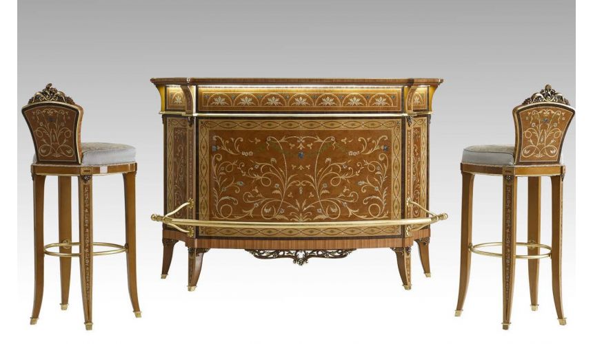 Upscale Bar Furniture Luxurious Bar and Bar Chairs from our Venetian modern classic collection 7071