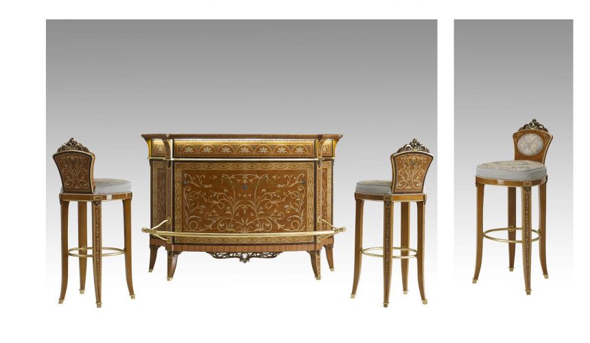 Upscale Bar Furniture Luxurious Bar and Bar Chairs from our Venetian modern classic collection 7071