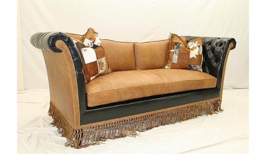 SOFA, COUCH & LOVESEAT Luxurious Western Ranch Sofa high style furniture