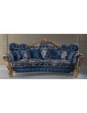 SOFA, COUCH & LOVESEAT Lavish Floral Deep Ocean Sofa from our European hand painted furniture collection. 7090