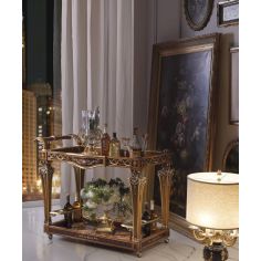Upscale Bar Furniture Royal and Luxurious Bar Cart from our Venetian modern classic collection 7025 2