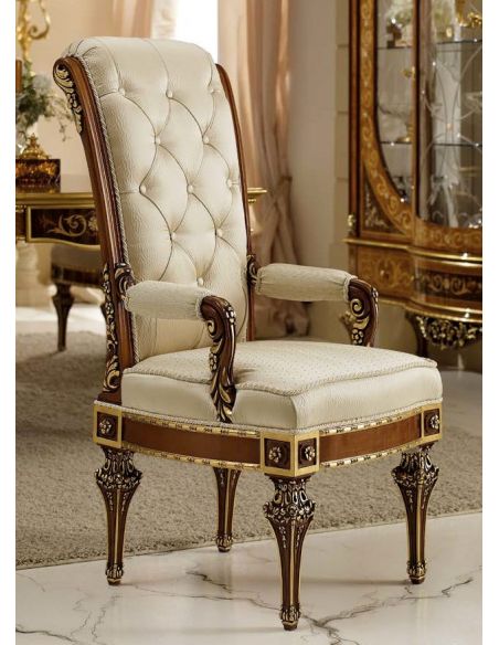 Royal High End Ivory Head Dining Chair from our Venetian modern classic collection 7051
