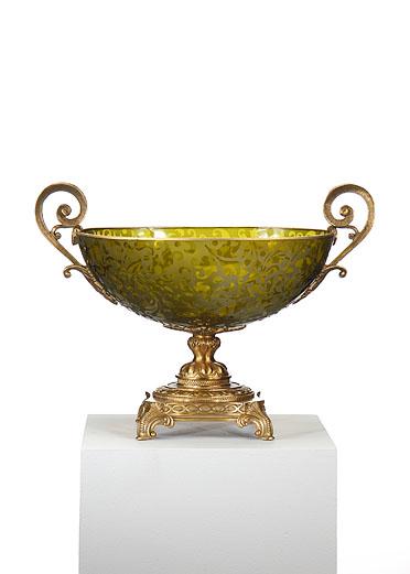 Decorative Accessories Luxury Table Top Accessories Glass Centerpiece Bowl