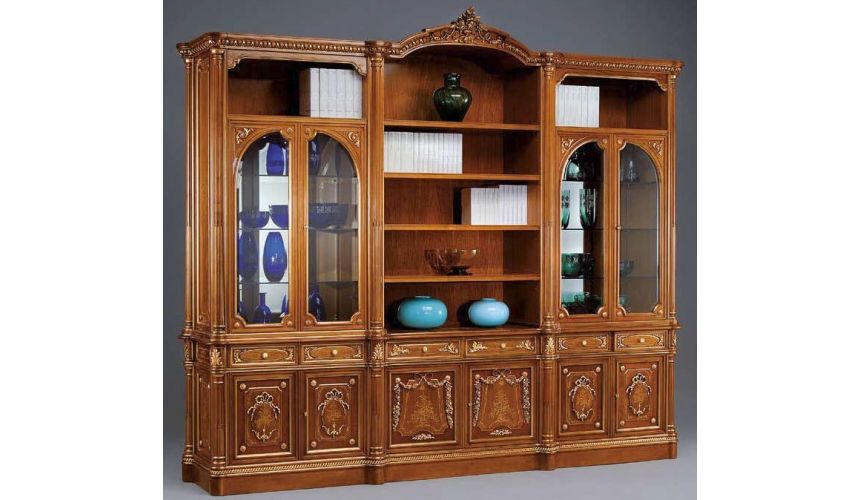 Breakfronts & China Cabinets Professional Showcase Cabinet from our European hand painted furniture collection. 7111