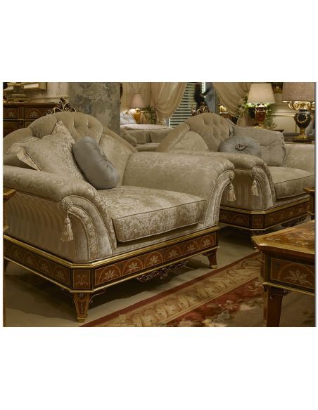 CHAIRS, Leather, Upholstered, Accent Heavenly Pearl Accent Chair from our Venetian modern classic collection 7056