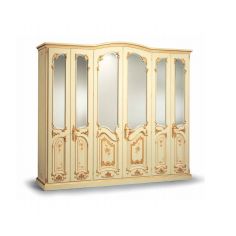 Display Cabinets and Armories Warm Cream and Golden Wardrobe from our European hand painted furniture collection. 7128