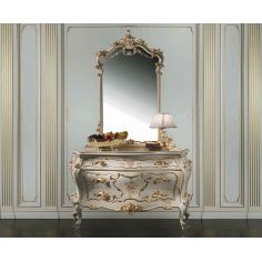 Chest of Drawers Persephone's Chest of Drawers with Mirror from our European hand painted furniture collection. 7129
