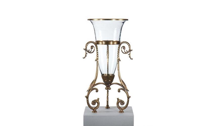 Decorative Accessories Luxury Interior Decor Bullet Vase With Holder