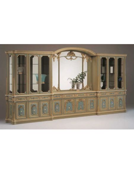 Deluxe Poseidon's Castle Showcase Cabinet from our European hand painted furniture collection. 7115