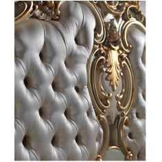 Queen and King Sized Beds Luxurious Mint and Cream Master Bed from our European hand painted furniture collection. 7142 2