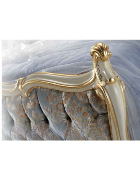 Luxury Bedroom Furniture Palatial Cinderella Bed from our European hand painted furniture collection. 7148