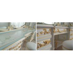 Dressing Vanities & Furnishings Detailed Dressing Table with Triple Mirror from our European hand painted furniture collectio... 2