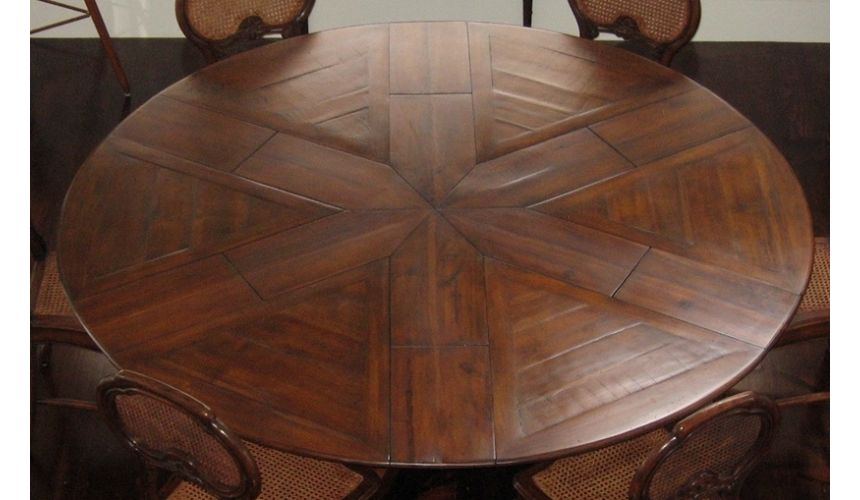 Solid Walnut Jupe Dining Table 70, 70 Inch Circle Dining Table