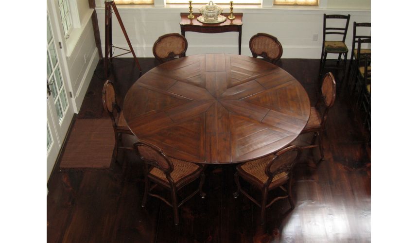 Dining Tables Solid walnut Jupe Dining Table 100 inches open
