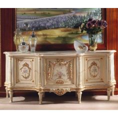 Breakfronts & China Cabinets Persephone's Luxurious Floral Sideboard from our European hand painted furniture collection. 7186