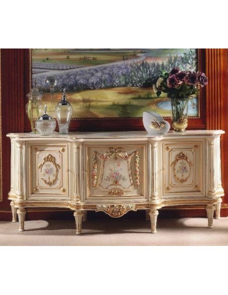 Persephone's Luxurious Floral Sideboard from our European hand painted furniture collection. 7186