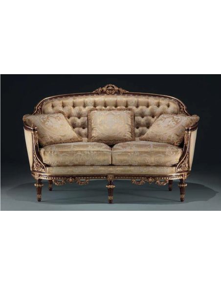 High End Intricately Detailed Golden Sofa from our European hand painted furniture collection. 7211