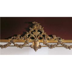 Breakfronts & China Cabinets Detailed Golden Sideboard with Mirror from our European hand painted furniture collection. 7203 2