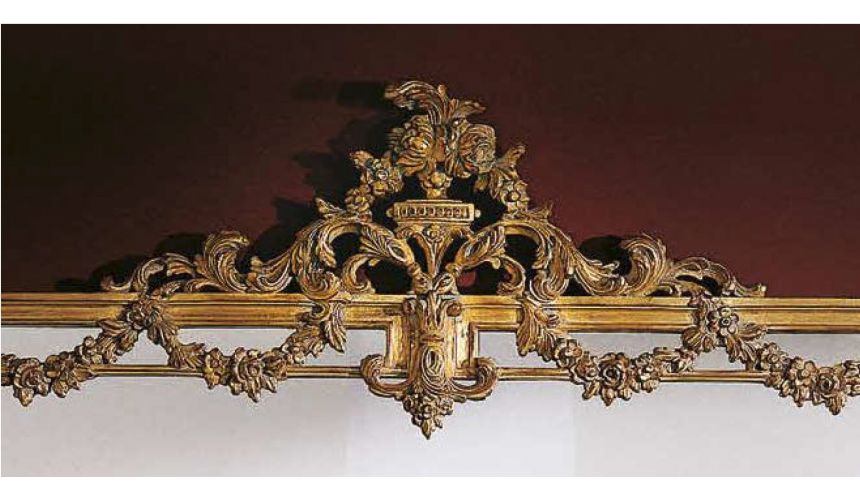 Breakfronts & China Cabinets Detailed Golden Sideboard with Mirror from our European hand painted furniture collection. 7203