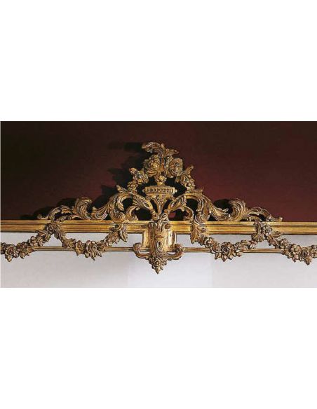 Breakfronts & China Cabinets Detailed Golden Sideboard with Mirror from our European hand painted furniture collection. 7203
