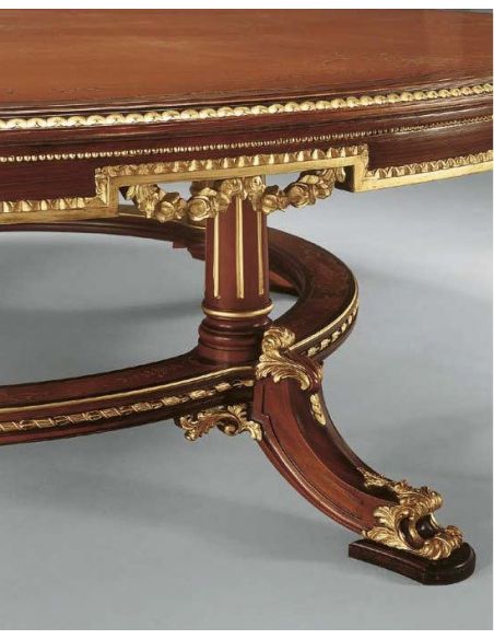 Dining Tables High End Forest and Golden Round Table from our European hand painted furniture collection. 7204