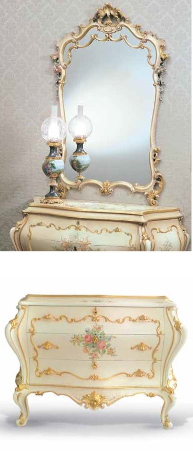 Chest of Drawers Lovely Floral Chest of Drawers and Mirror from our European hand painted furniture collection. 7225