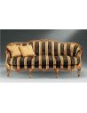 SOFA, COUCH & LOVESEAT High End Chocolate Striped Sofa from our European hand painted furniture collection. 7230