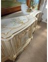 Breakfronts & China Cabinets Elegant Ivory and Golden Sideboard from our European hand painted furniture collection. 7236