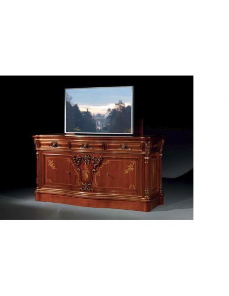 High End Wooden TV Unit from our European hand painted furniture collection. 7238