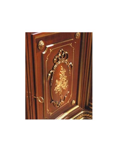 Breakfronts & China Cabinets Deluxe Floral Detailed Cabinet from our European hand painted furniture collection. 7109