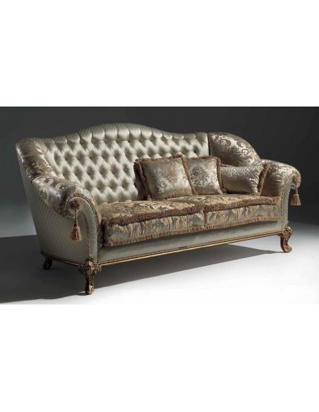 Palatial Golden Champagne Sofa from our European hand painted furniture collection. 7242