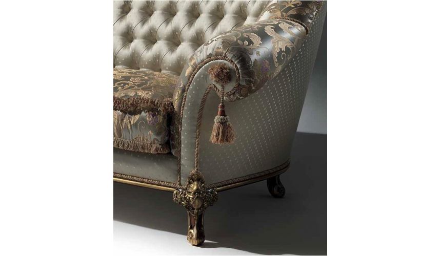 SOFA, COUCH & LOVESEAT Palatial Golden Champagne Sofa from our European hand painted furniture collection. 7242