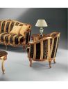 SOFA, COUCH & LOVESEAT High End Chocolate Striped Sofa from our European hand painted furniture collection. 7230