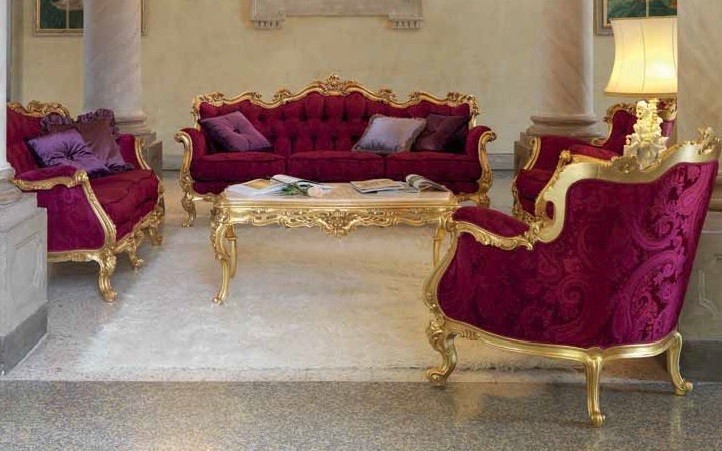 SOFA, COUCH & LOVESEAT Luxurious Ruby Sofa Set from our European hand painted furniture collection. 7248