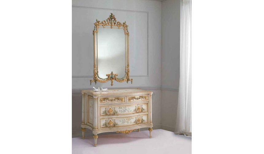 Chest of Drawers Mother Nature Chest of Drawers and Mirror from our European hand painted furniture collection. 7254