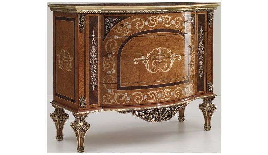 Chest of Drawers  Royal and Luxurious Cabinet and Mirror from our Venetian modern classic collection 7027
