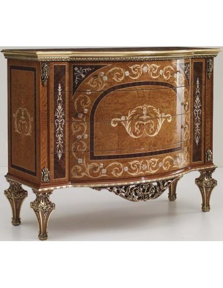 Chest of Drawers  Royal and Luxurious Cabinet and Mirror from our Venetian modern classic collection 7027
