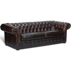 SOFA, COUCH & LOVESEAT Tufted Leather Sofa 2