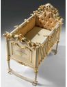 Dressing Vanities & Furnishings Baby Cradle with Flower Hand-Decorations from our European hand painted furniture collection....
