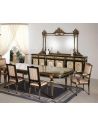Breakfronts & China Cabinets Luxurious Black and Beige Dining Set from our European hand painted furniture collection. 7267
