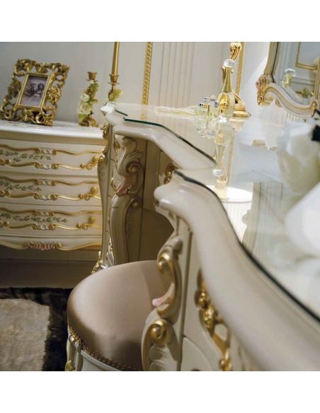 Chest of Drawers High End Floral and Golden Night Tables from our European hand painted furniture collection. 7146