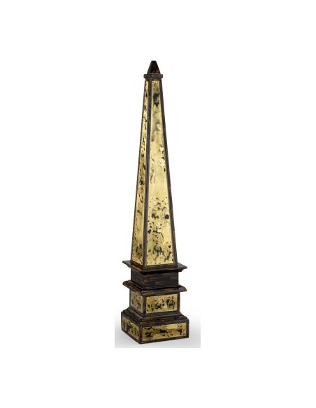 Tall Obelisk In Black And Gold