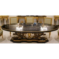 Dining Tables Luxurious Golden Space and Lightning Dining Table from our furniture showpiece collection.
