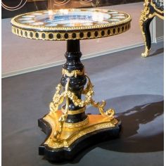 Furniture Masterpieces Luxurious Golden and Black Small Table from our furniture showpiece collection. 7318