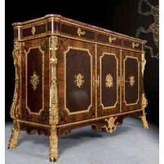 Breakfronts & China Cabinets Luxurious Wooden Cabinet with Golden Detailing from our furniture showpiece collection. 7325 2