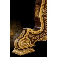 Dining Tables Gorgeous Chocolate Gold Patterned Dining Table from our furniture showpiece collection. 7335 2