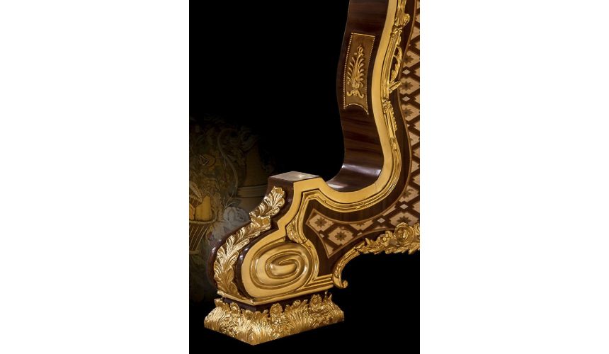 Dining Tables Gorgeous Chocolate Gold Patterned Dining Table from our furniture showpiece collection. 7335