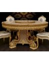Dining Tables Gorgeous Chocolate Gold Patterned Dining Table from our furniture showpiece collection. 7335