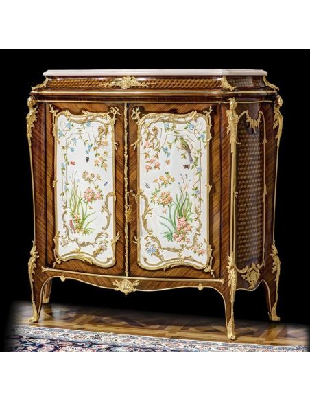 Gorgeous In Bloom Entrace Dresser with Golden Details from our furniture showpiece collection. 7339